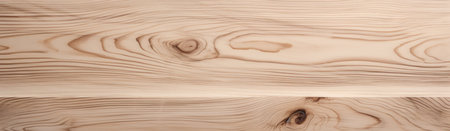 wooden tableand background with beige woodの素材