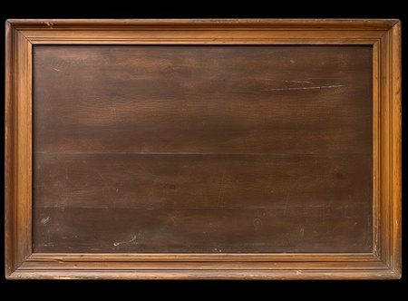 wooden frame with blackboard squareの素材