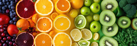 color of fruits and vegetablesの素材