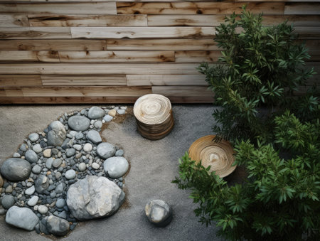 decorative backyard yard landscapingの素材