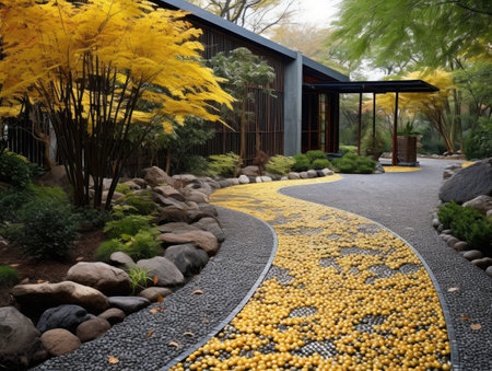 decorative backyard yard landscapingの素材