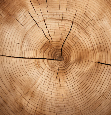 a close up of a tree trunks coreの素材