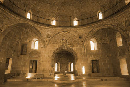 Akhaltsikhe Rabati Castle Fortress Complex Mosque Altar with Sepia Tone Effectのeditorial素材