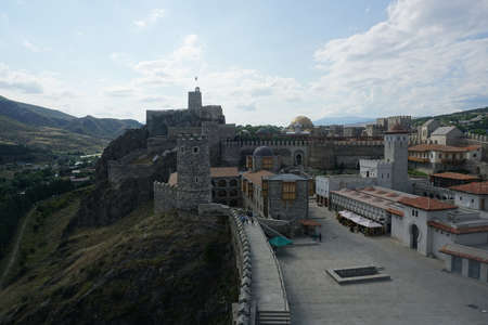 Akhaltsikhe Rabati Castle Fortress Complex Square Wall and Towers Viewのeditorial素材