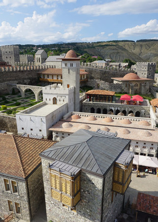 Akhaltsikhe Rabati Castle Fortress Complex View of Central Buildings from Tower