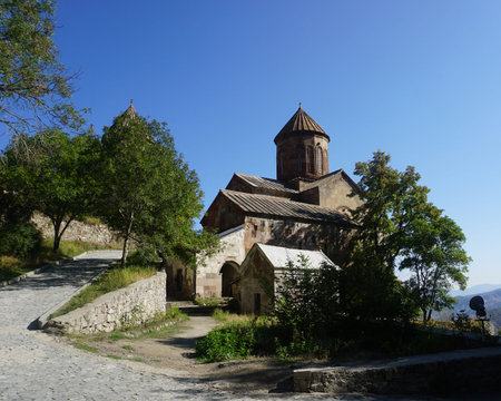 Sapara Monastery Main Church View with Blue Sky