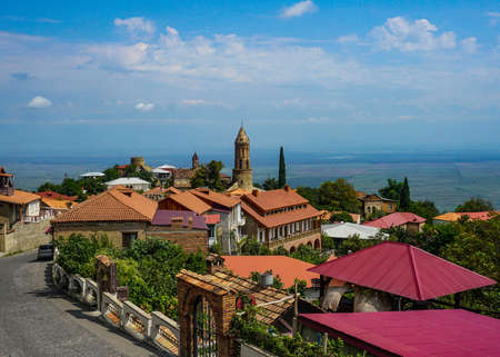 Sighnaghi Cityscape Tower Common View of Whole Townの写真素材