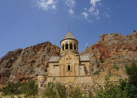 Noravank Monastery Church View in Summer with Blue Skyの写真素材