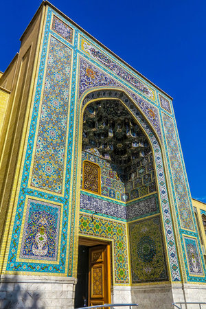 Tehran Sardar-e Bagh-e National Garden Malek Library and National Museum Gate Side View Point