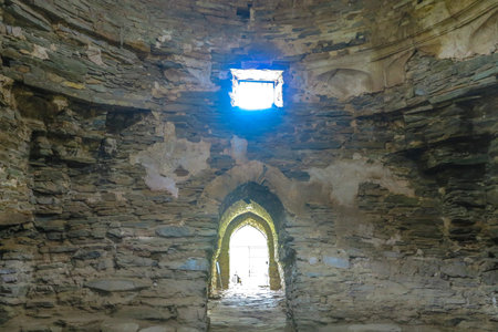 Tash Rabat Caravanserai Settlement Ruins for Ancient Traders Travellers and Caravans Interior...