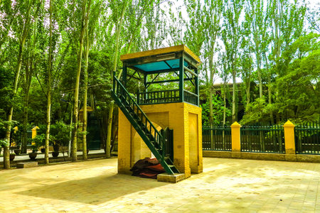 Kashgar Id Kah Mosque Courtyard Pavilion for Praying