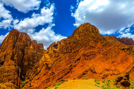 Tianshan Mysterious Grand Canyon Landscape Breathtaking Picturesque View Pointの写真素材
