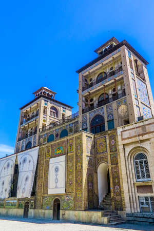 Tehran Golestan Palace Shams ol Emareh Edifice of the Sun Two Towers Buildingのeditorial素材