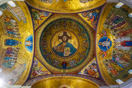 Harissa Our Lady of Lebanon Marian Shrine Pilgrimage Site Saint Paul Basilica God Jesus Christのeditorial素材