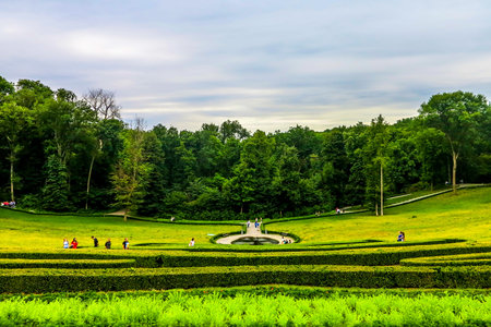 Uman Arboretum Sofiyivka National Park English Landscape Garden High Angle View