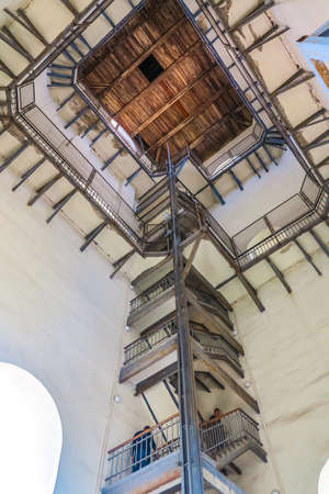 Kiev Sophia's Cathedral Bell Tower Upstairs Ceiling Viewのeditorial素材