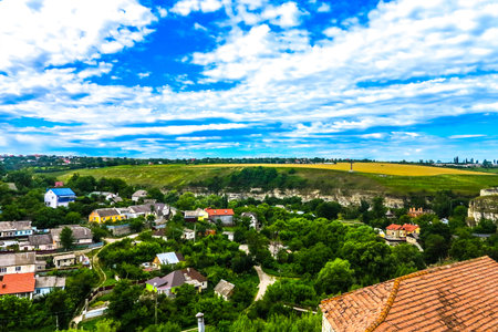 Kamianets Podilskyi Ancient Fortress Castle Surrounding Landscape View