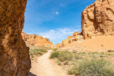 Charyn National Park Sharyn Canyon Breathtaking Picturesque View of Rock Unique Formations Valley of...
