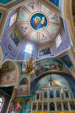 Taraz Russian Orthodox Christian Cathedral of the Dormition of the Holy Theotokos Interior View