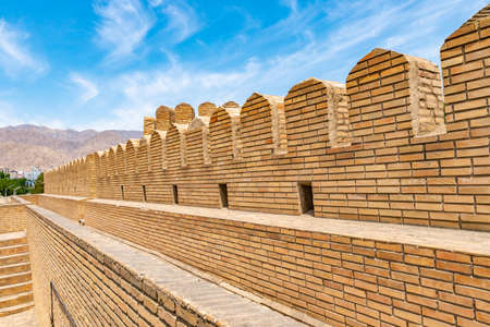 Khujand Sughd Archeological Museum Main Gate Entrance Picturesque View on a Sunny Blue Sky Dayのeditorial素材