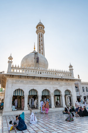 Islamabad Jama Masjid Golra Sharif Mosque Picturesque Breathtaking View of a Tomb on a Sunny Blue...