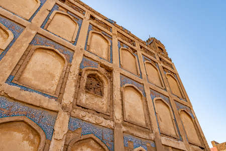 Hyderabad Tombs of the Talpur Mirs Largest Tomb of Mir Karam Ali Khan Picturesque View at a Sunrise Blue Sky Dayの写真素材