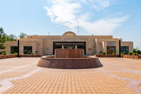 Islamabad Pakistan National Monument Picturesque View of Museum on a Sunny Blue Sky Day