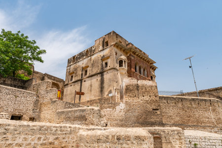 Chakwal Qila Katas Raj Hindu Temples Dedicated to Shiva Picturesque View of a Palace on a Sunny Blue...