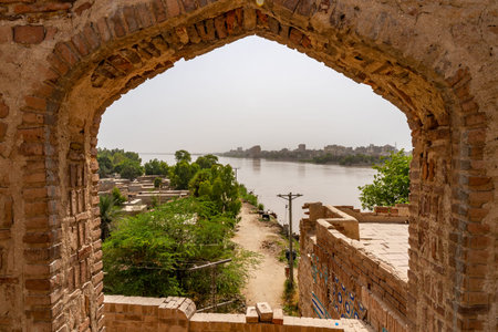 Sukkur Sateen Jo Aastan Tomb of Seven Sisters Resting Place Picturesque View on a Sunny Blue Sky Day
