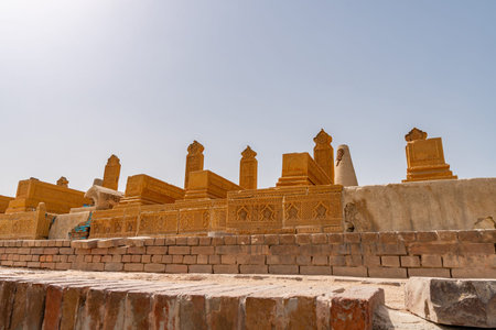 Sukkur Sateen Jo Aastan Tomb of Seven Sisters Resting Place Picturesque View on a Sunny Blue Sky Day