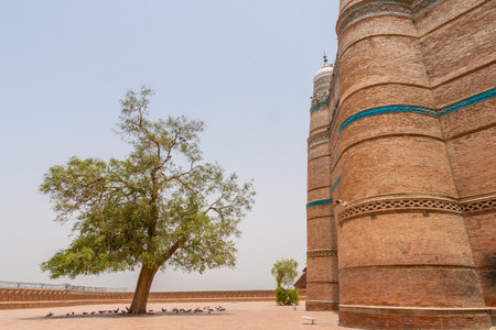 Multan Shah Rukn-e-Alam Sufi Tomb Tughluq Picturesque Breathtaking View on a Sunny Blue Sky Day