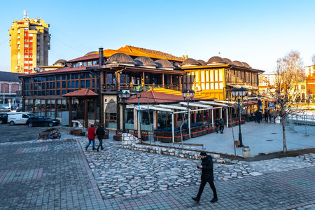 Novi Pazar Faculty of Islamic Studies Building Breathtaking Picturesque View on a Sunny Blue Sky Day