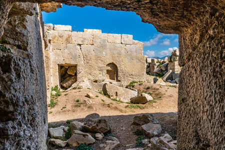 Hayat Saint Simon Monastery Breathtaking Picturesque View on a Blue Sky Day in Summerの写真素材