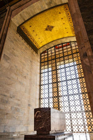 Ankara Anitkabir Monument Ataturk Mausoleum Breathtaking Picturesque Interior View during Victory Day Zafer Bayramiのeditorial素材