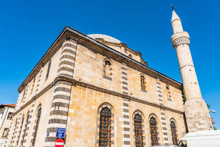 Gaziantep Alauddevle Mosque Breathtaking Picturesque View on a Blue Sky Day in Summerのeditorial素材