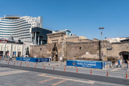 Kayseri Sahabiye Medresesi Breathtaking Picturesque View from the Street on a Blue Sky Day in Summerのeditorial素材
