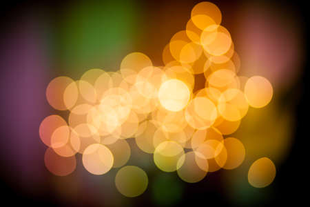 yellow bokeh ballsの写真素材
