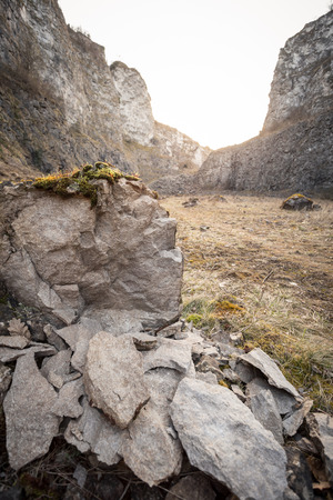 old stone pit in Germanyの写真素材