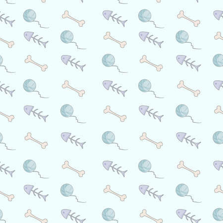 Seamless children's pattern, in soft colorsのイラスト素材