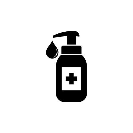 Hand sanitizer icon isolated on white background. EPS 10 vectorのイラスト素材