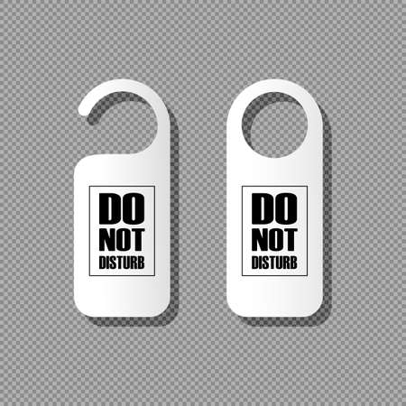 Realistic vector do not disturb, bother. Used in hotels and motels.のイラスト素材