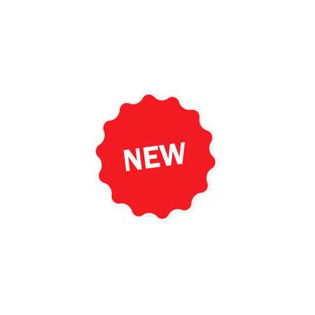 New badge, sticker icon  isolated on white background.のイラスト素材