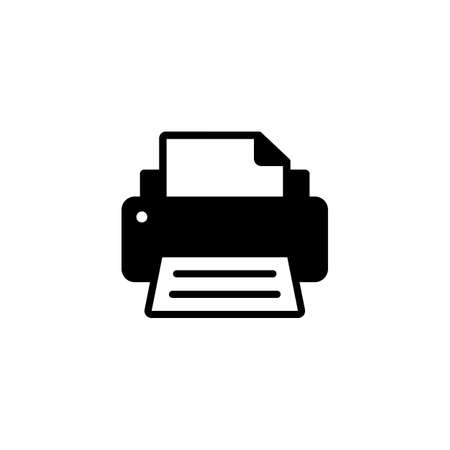 Printer, fax icon. Vector on isolated white backgroundのイラスト素材