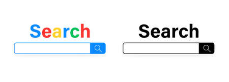 Browser search bar for UI. Internet window. Vector EPS 10のイラスト素材