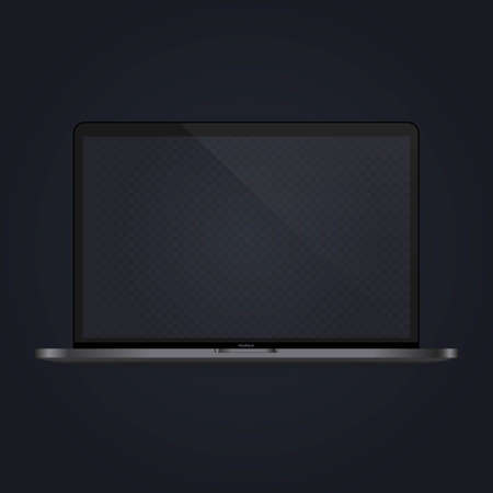 Laptop mock up banner. Notebook. Device icon. Vector on isolated white background. EPS 10.のイラスト素材