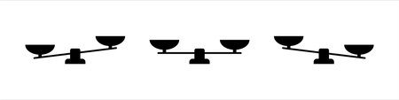 scale icon set. Weight. justice concept. Vector on isolated background. EPS 10.のイラスト素材