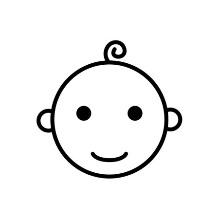 child icon. Kid w.c. child room. Vector on isolated background. EPS 10.のイラスト素材