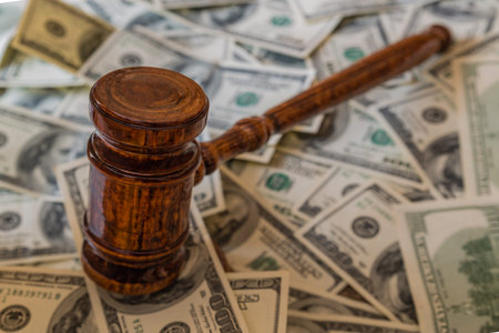 The judge's gavel auctioneerの写真素材