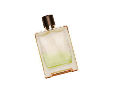 A bottle for perfume on a white backgroundの写真素材