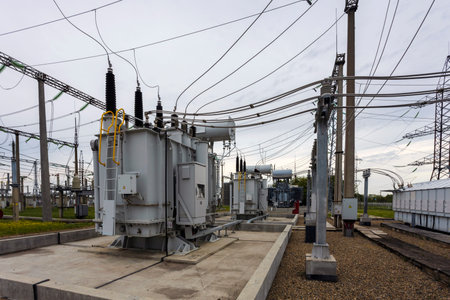 The substation is part of the electricity production, transmission and distribution system....